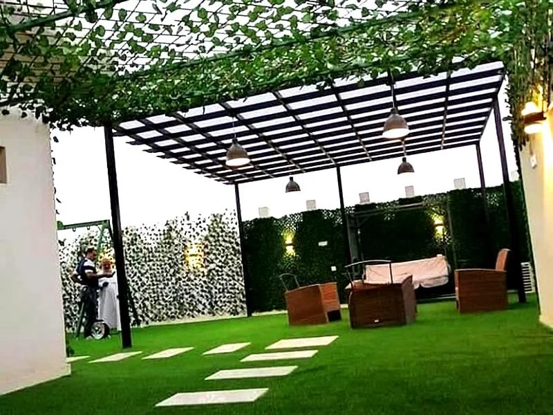 تركيب مظلات حديد مودرن برجولات جلسات خارجية بكافة الاشكال في الدمام